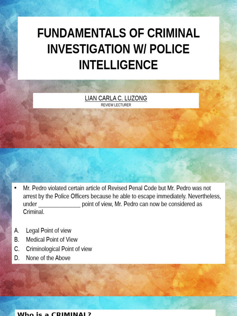 Fundamentals of Criminal Investigation | PDF | Confession (Law 
