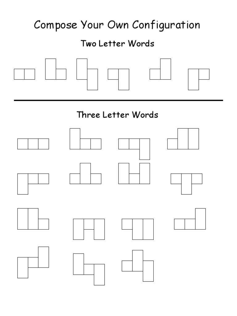 Word Composition Guide: 2-8 Letters | PDF