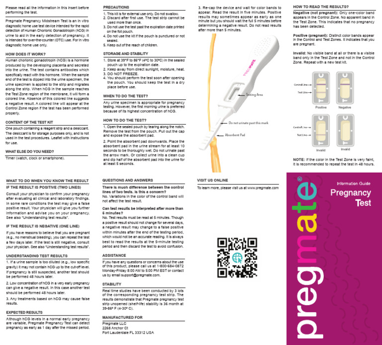 How To Use Pregmate Pregnancy Midstream Tests - 10 Count Early ...