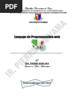 Cours de Programmation Web PDF | PDF | Internet | Internet et Web