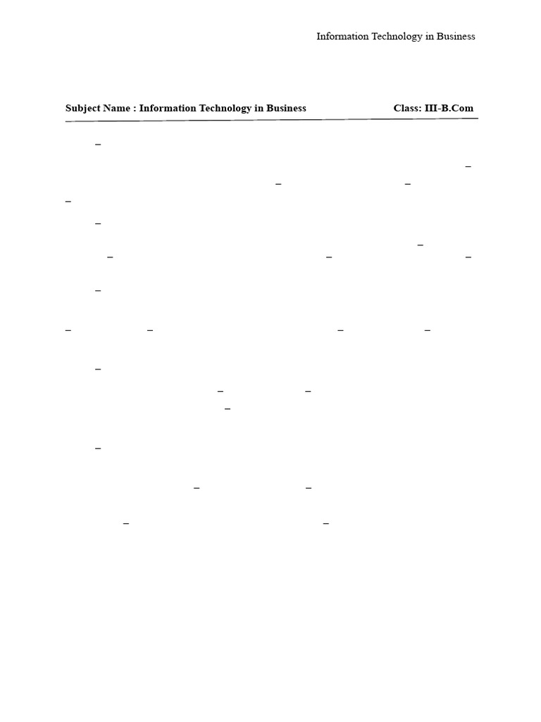 IT Applications in Business Overview | PDF | Random Access Memory ...