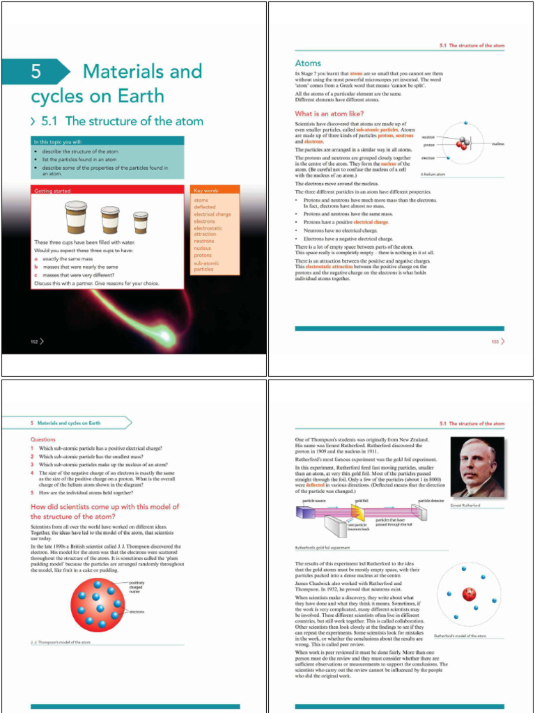 LB8-Science - PDF (2 Files Merged) | PDF | Atoms | Atomic Nucleus