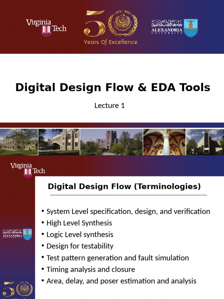 Digital Design Flow and EDA Overview | PDF | Logic Synthesis | Formal ...
