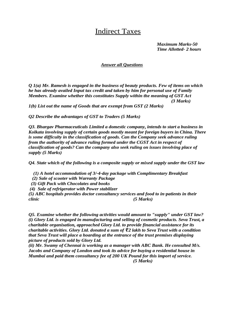 question-paper-gst-2-pdf-value-added-tax-taxes