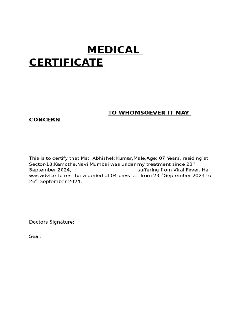 WHAT IS A MEDICAL CERTIFICATION LETTER visual data 7