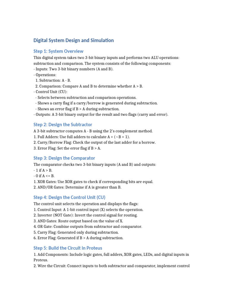 Digital System Design and Simulation | PDF | Computer Science | Digital ...