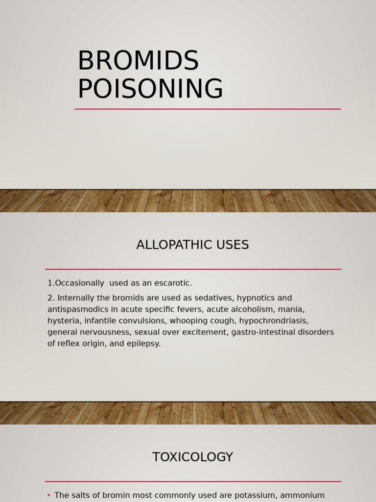 Bromid Effects and Toxicology | PDF