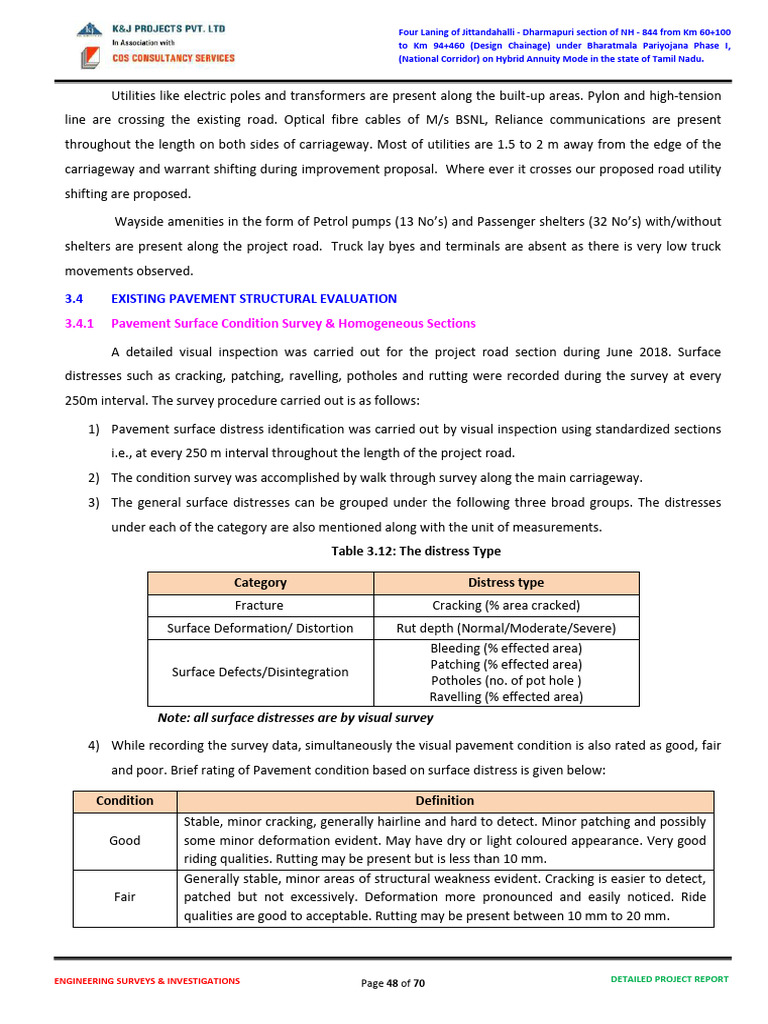 DPR Volume - I Main Report637275758442587953 Extract (122-127) | PDF ...