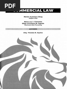 Commercial Law Reviewer Beda 2024