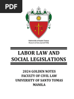 5 2024 Golden Notes Labor Law and Social Legislations | PDF ...