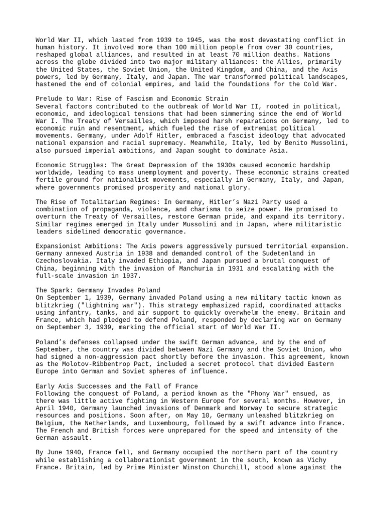 World war 2 notes for class pr pdf world war ii allies of world
