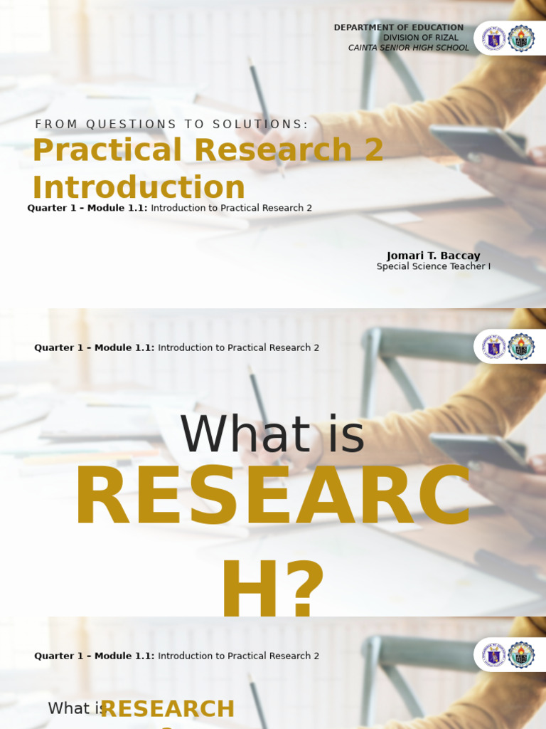 Introduction to Practical Research 2 | PDF | Science | Social Sciences