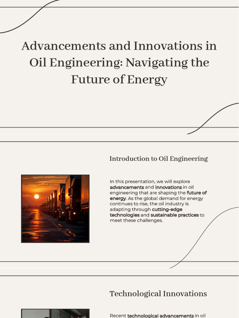 Slidesgo Advancements and Innovations in Oil Engineering Navigating The ...