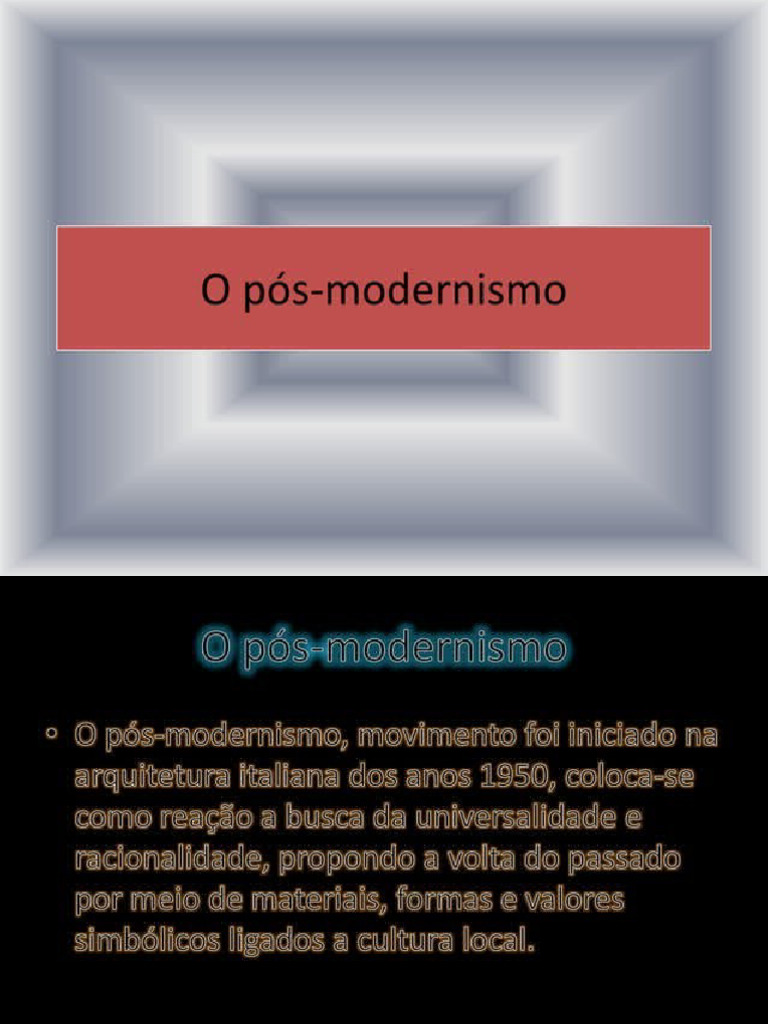 Pós Modernismo | PDF