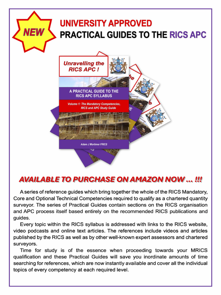 RICS APC Syllabus Study Guide | PDF