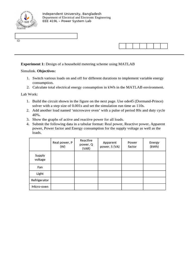 Experiment 01 | PDF