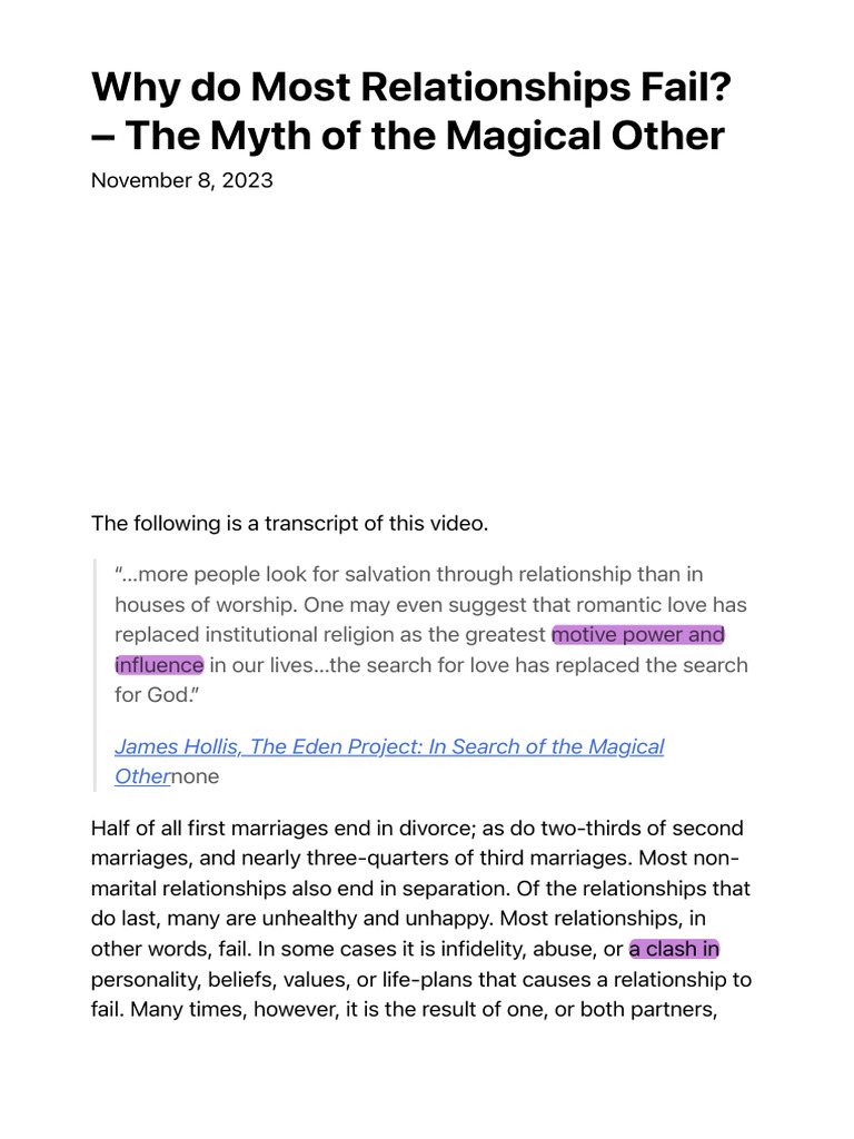 Why Do Teenage Relationships Fail