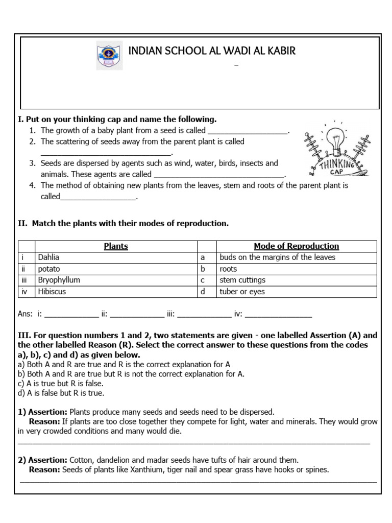 2688263-GROWING PLANTS- WORKSHEET- GRADE 5 | PDF | Plants | Seed