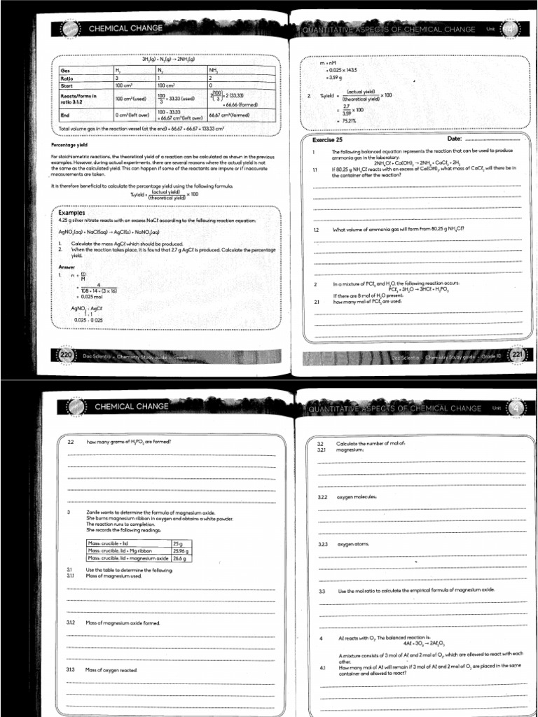 Chemistry Worksheet | PDF