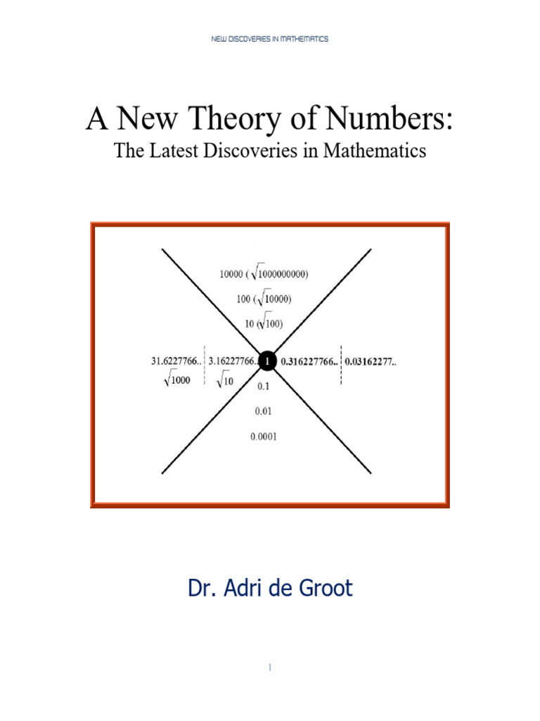 (Adrian de Groot) A New Theory of Numbers The Latest Discoveries in ...