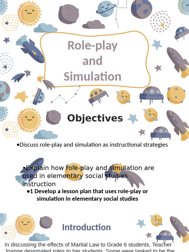 Role-Play and Simulation in Education | PDF | Simulation | Teachers