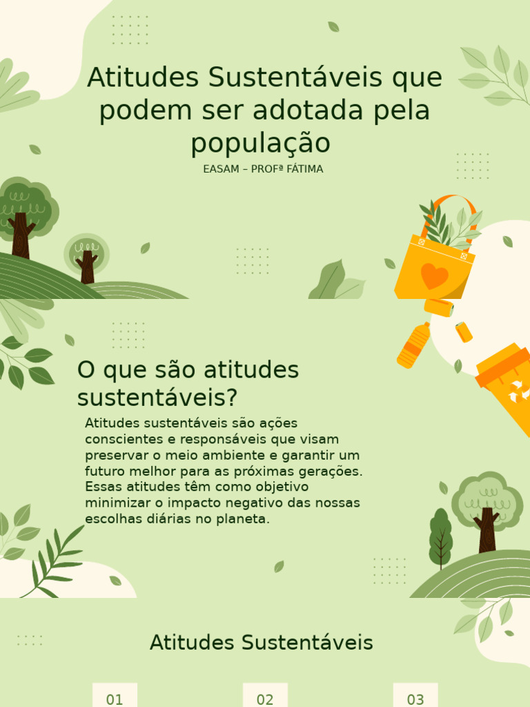 Atitudes Sustentáveis para o Dia a Dia | PDF | Desperdício | Reciclagem