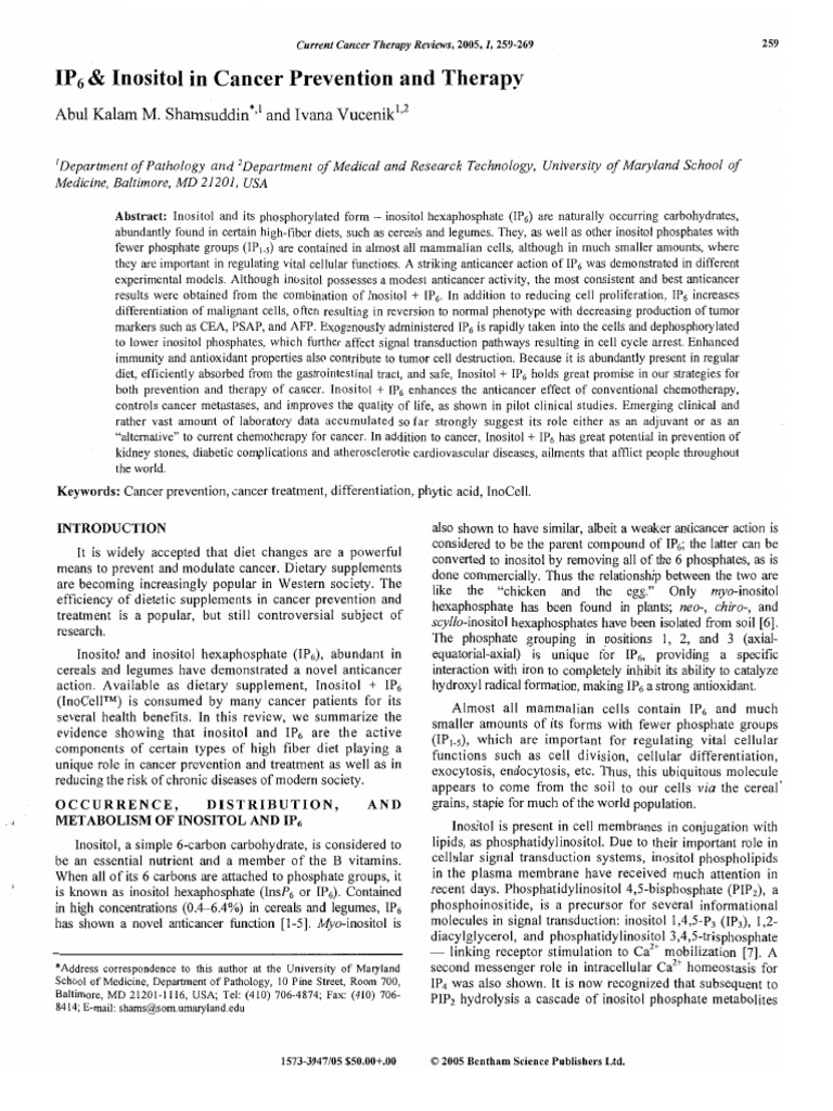 Cancer Prevention | PDF