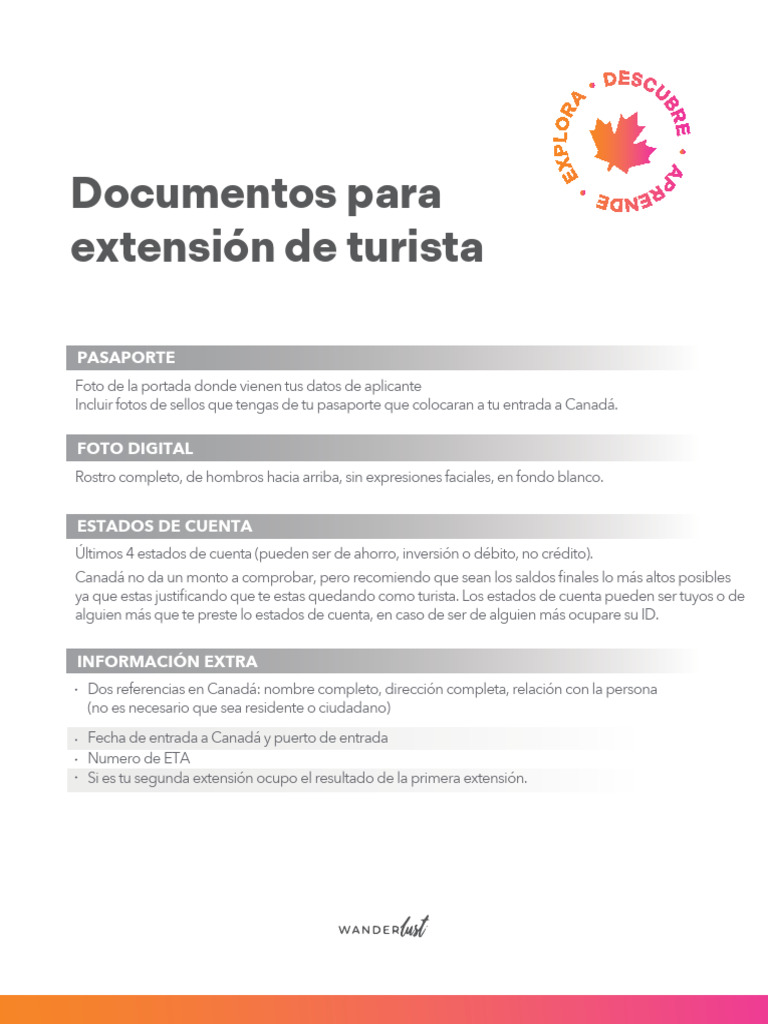 Documentos Extension de Turista | PDF | Ciencias sociales