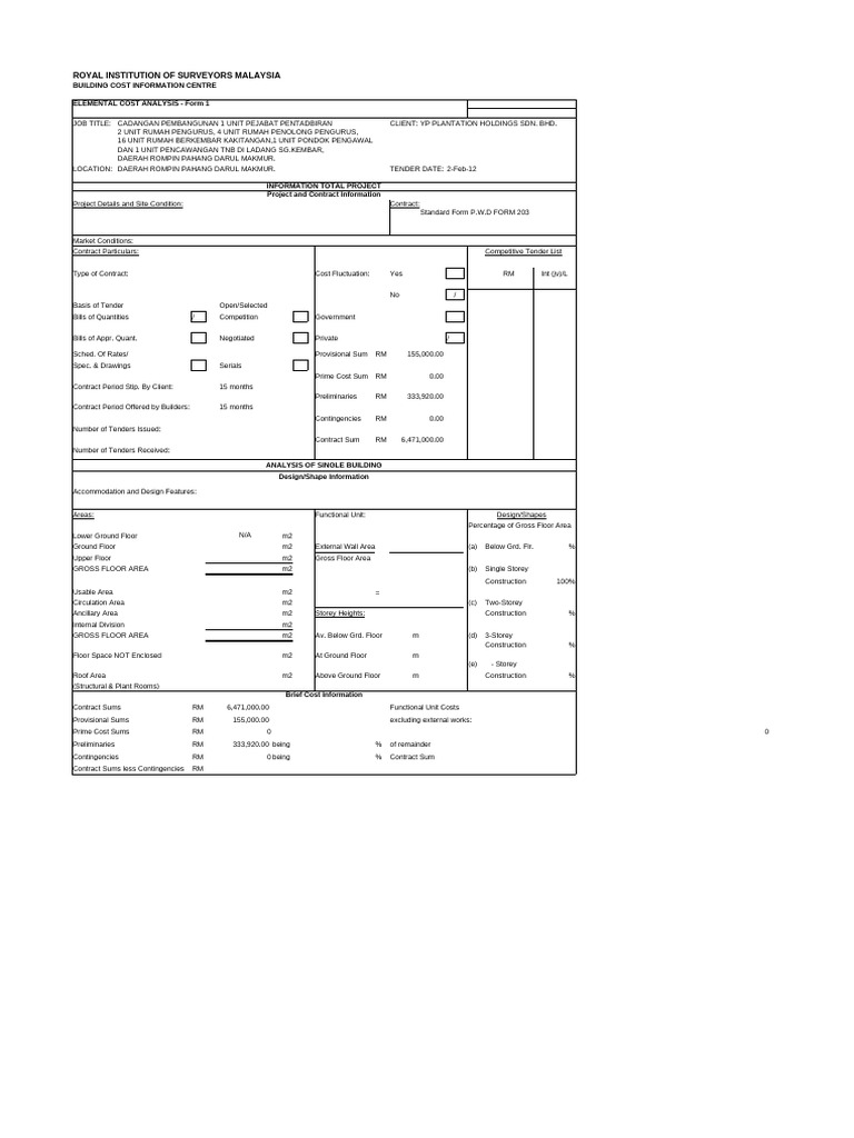 ECA Analysis for Rumah Kembar Project | PDF | Buildings And Structures ...