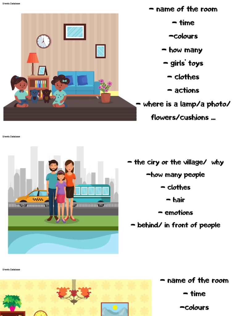 Picture description with hints | PDF