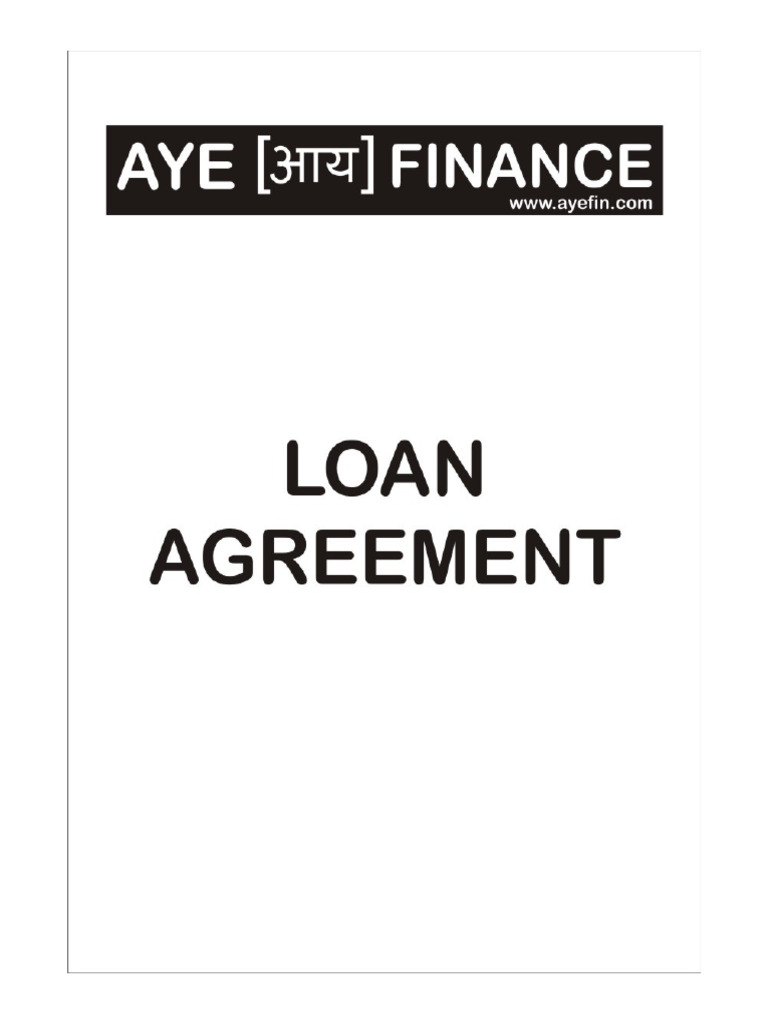 Loan Agreement - English Hindi | PDF