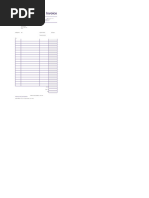 job company invoice