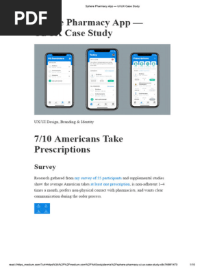Sphere Pharmacy App — UI_UX Case Study