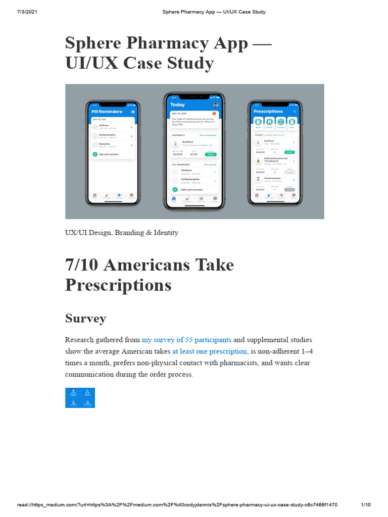 Sphere Pharmacy App UI/UX Insights | PDF | Pharmacy | Prescription Drugs