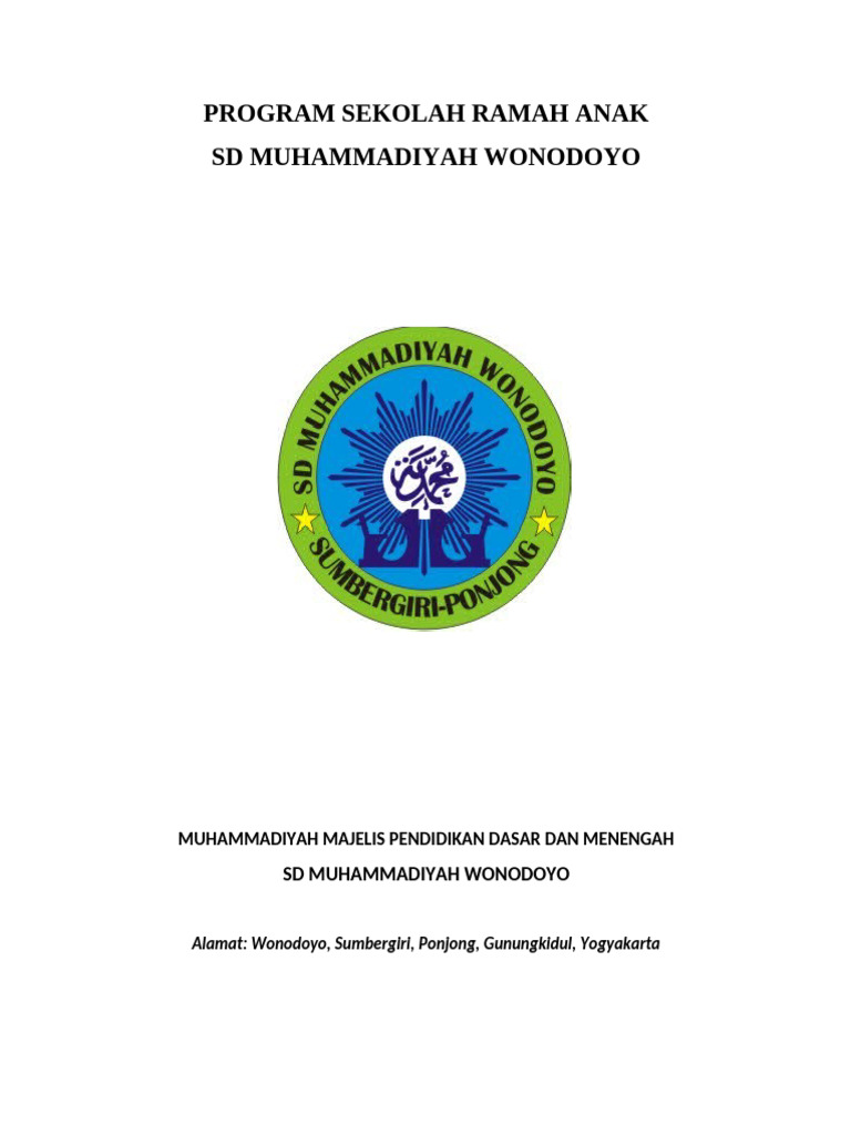 Program Sekolah Ramah Anak SD | PDF