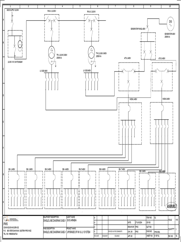 Case 1 single line diagram pdf