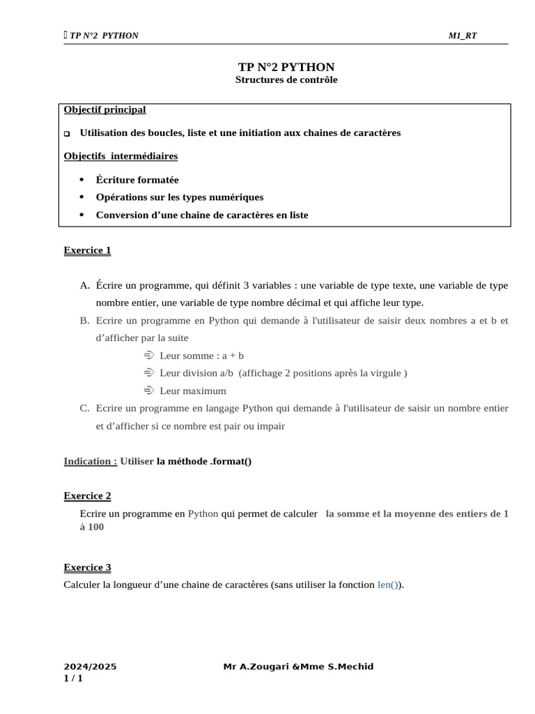 TP n2 Poo Tel Python++New | PDF