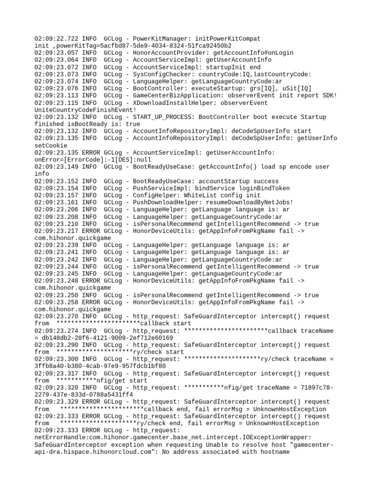 Game Center Boot Log Analysis | PDF | Internet Standards | Computer Data