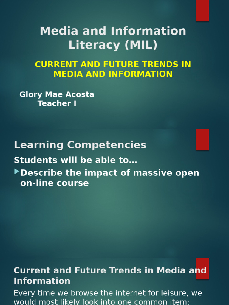 Q2 Current and Future Trends in Media and Information (STUDENT) | PDF ...