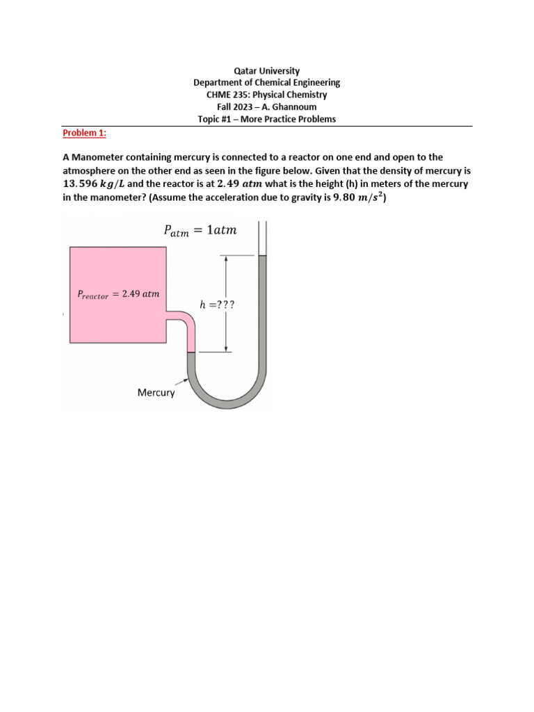 Topic 1 - More Practice Problems | PDF | Technology & Engineering