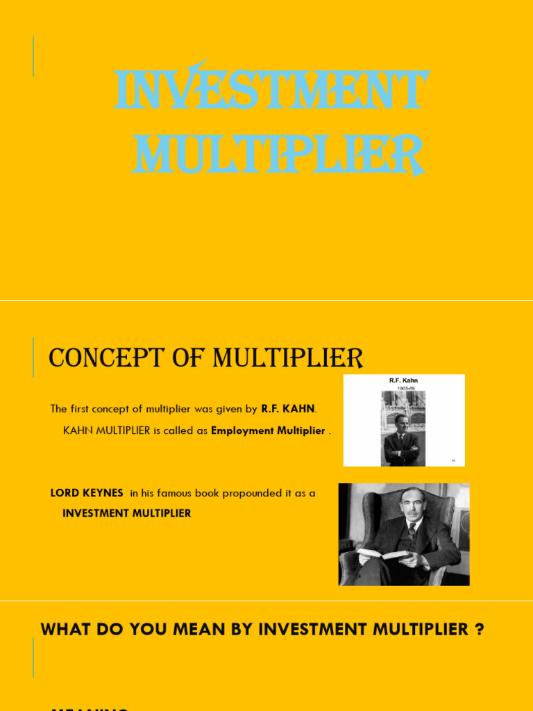 Understanding the Investment Multiplier | PDF | Fiscal Multiplier ...