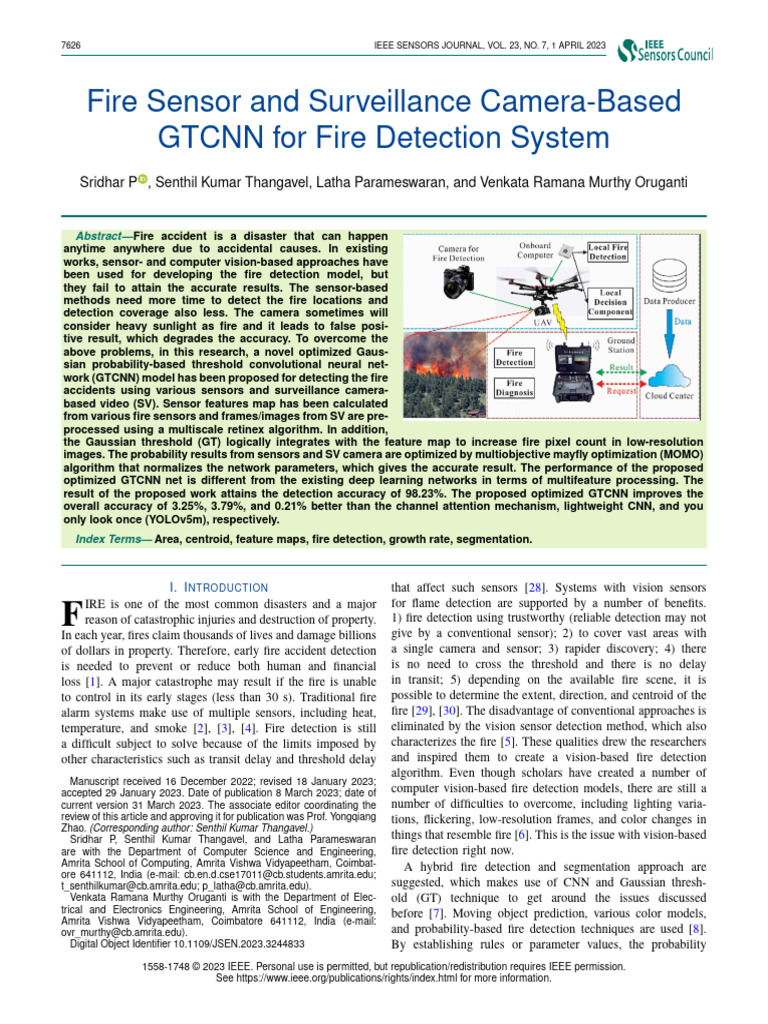 Optimized GTCNN for Fire Detection | PDF | Image Segmentation ...