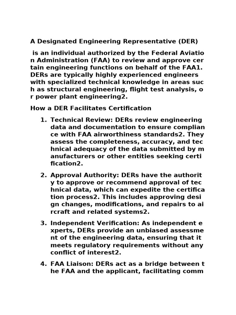 Understanding Designated Engineering Representatives | PDF | Technology ...