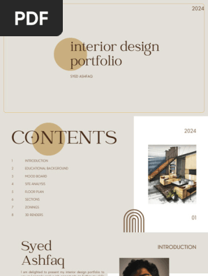 Interior Design Portfolio by Syed Ashfaq