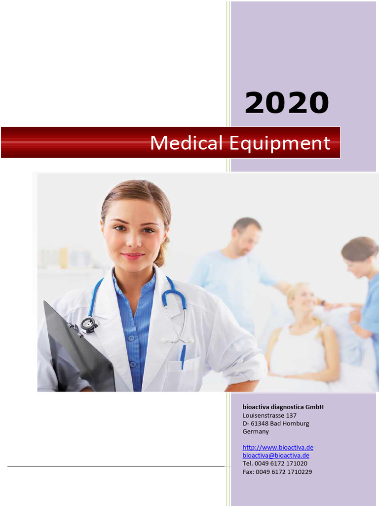 Bioactiva Products Catalogue Medical Equipments 2020 - 1 | PDF | Blood ...