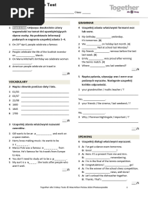 Together kl5 U6 Unit Test Challenge