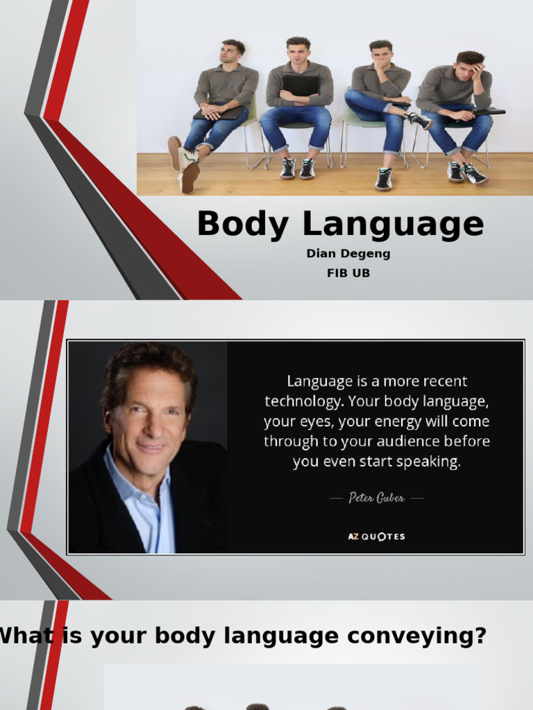 Effective Body Language in Class | PDF