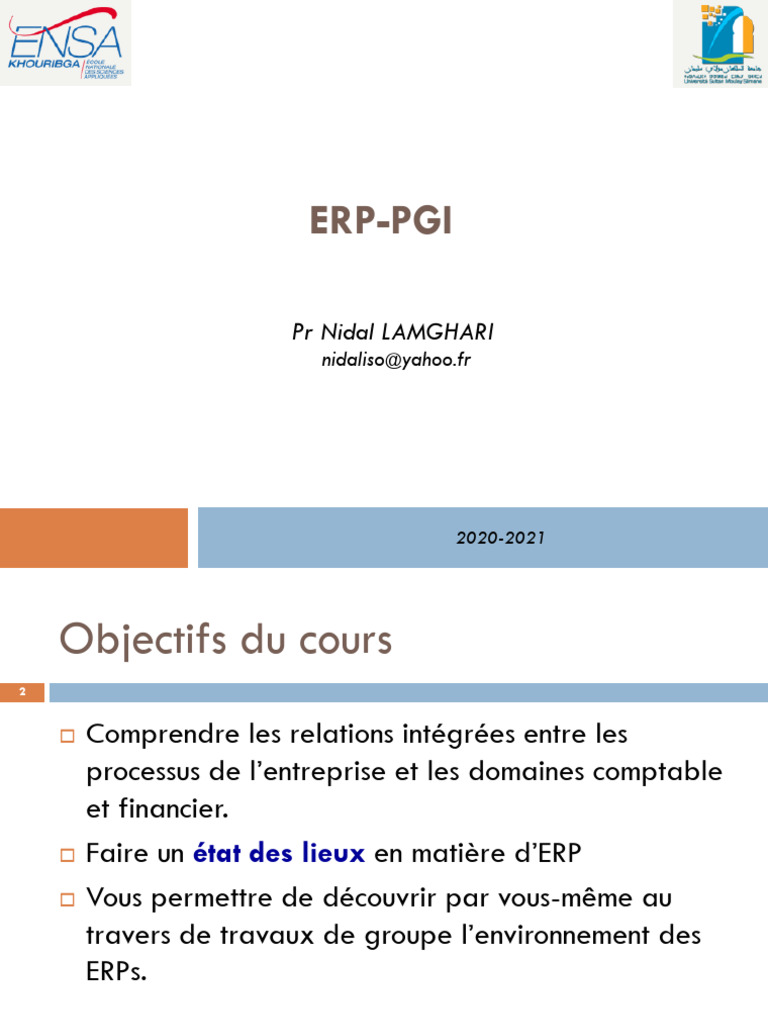 Implémentation d'un ERP : Guide Pratique | PDF | Progiciel de gestion ...