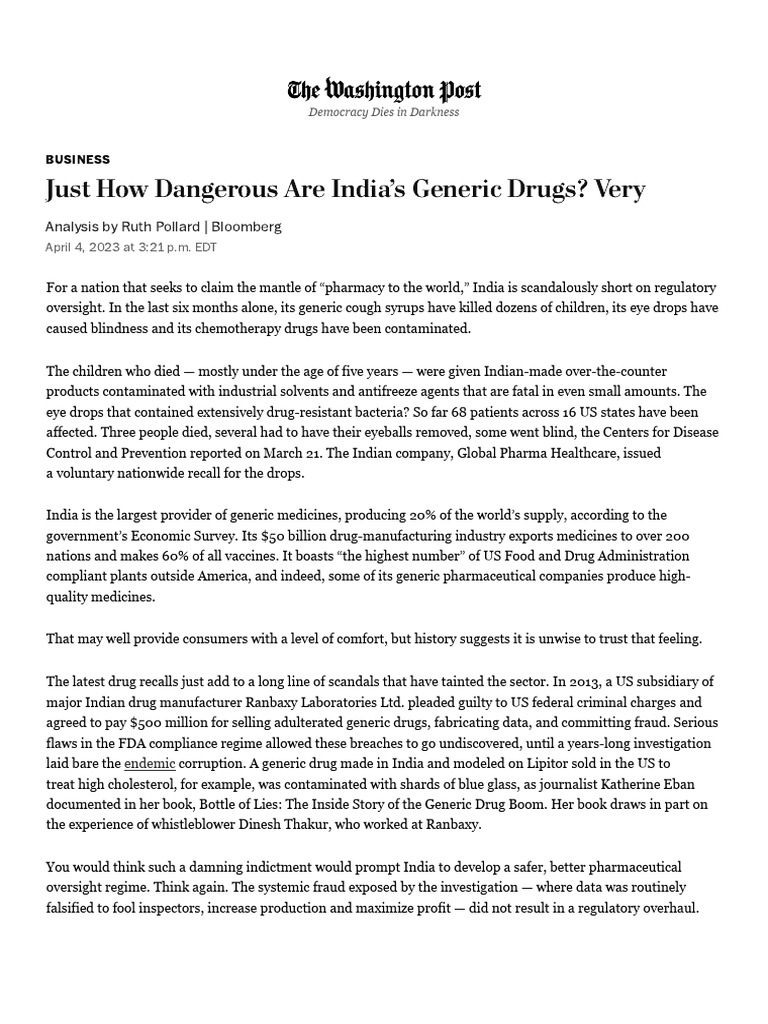 just-how-dangerous-are-india-s-generic-drugs-very-the-washington