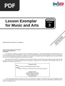 Q2 - LE - Music and Arts 4 - Lesson 3 - Week 3-4
